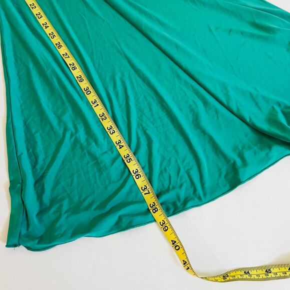 Sincerely Jules Cowl Neck Spaghetti Strap Dress Size XL NWT Green - Picture 6 of 7